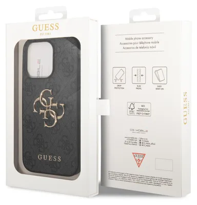 Obrázok produktu pre Pevné Puzdro Guess Guhcp14X4Gmggr Iphone 14 Pro Max 6.7 Sivo/Sivé 4G Veľké Kovové Logo