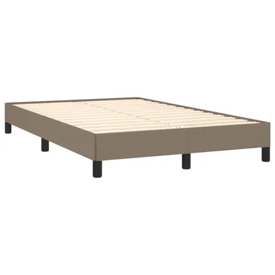 Produktbild von vidaXL Bettgestell ohne Matratze Taupe 120x190 cm Stoff