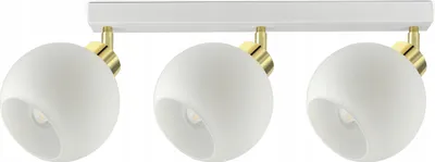Produktbild von LUXOLAR - LED Deckenleuchte 3 flammig Weiß E27 60 W - Deckenlampe Schwenkbar für Wohnzimmer, Küchen - Klassisches Design