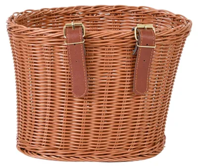 Produktbild von Fahrradkorb für Mädchen aus Weide, für Kinderfahrräder 14-18 Zoll, 28x20x20 cm, leicht und stabil