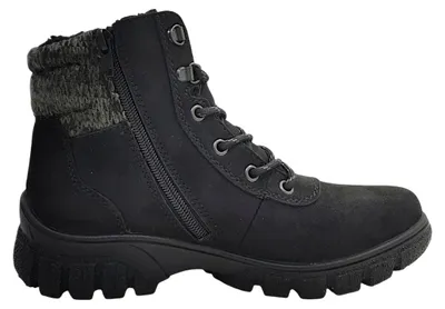 Imagen del producto de Zapatos de cordones negros para mujer de la marca Rieker, ideales para uso diario