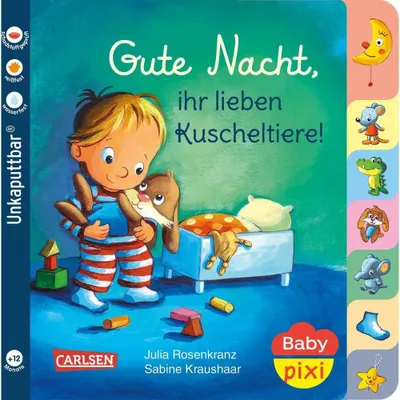 Obrázok produktu pre Baby Pixi (unkaputtbar) 73: Gute Nacht, ihr lieben Kuscheltiere!
