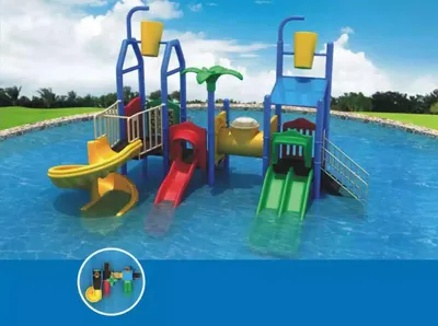 Produktbild von Spielturm mit Rutsche Kletterturm Wasserrutschen Spielplatz Spielplätze