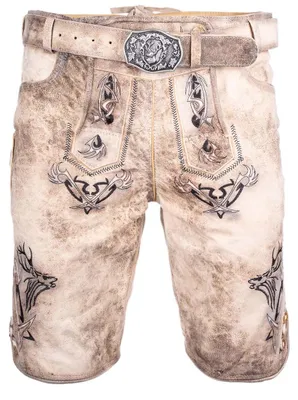 Produktbild von Lederhose kurz Felixsee birke Antik H. 52