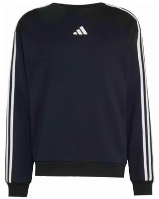 Produktbild von Sweatshirt Adidas Essentials 3 Stripes French Terry Sweatshirt "Black / White" für Herren