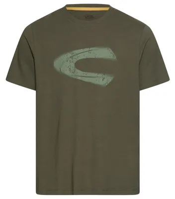 Produktbild von Camel Active Übergrößen T-Shirt oliv Frontprint