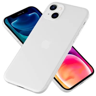 Produktbild von NALIA Extrem Dünnes Hardcase für iPhone 13, Durchsichtig 0,3mm Schlank Ultra-Dünn Matt Anti-Fingerabdruck Leicht Weiß