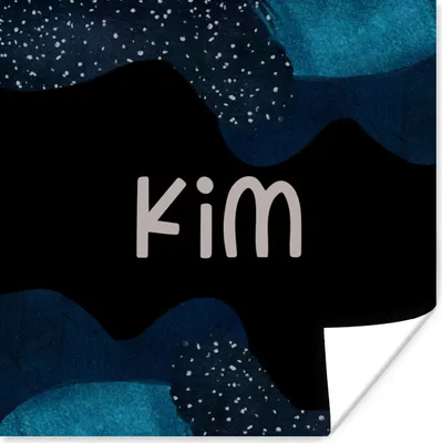 Produktbild von MuchoWow® Poster Kim - Pastell - Mädchen 100x100 cm - Babyzimmer