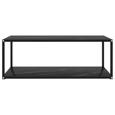 Immagine prodotto di Tavolino nero 100x50x35 cm in vetro temperato