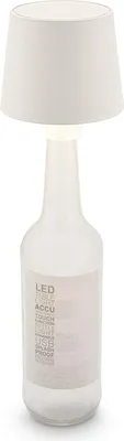 Produktbild von LED Flaschenlampe Akku Tischlampe Kabellos Dimmbar Touch 11,5 cm 1,8W Weiß