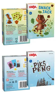 Produktbild von HABA Unisex Spielesammlung 2-Pack Snack Jack & Piks Peng - mehrfarbig - Größe One Size