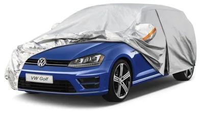 Obrázek produktu pro Autopokrov, voděodolný a prodyšný, pro VW Golf MK5/6/7/8 (2003-2025), stříbrný, 6 vrstev, kompletní krytí, ochrana proti prachu