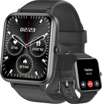 Produktbild von für Damen Herren,Sportuhr mit Herzfrequenzmessung,SpO2,Schrittzähler,Schlafmonitor,110+ Trainingsmodi Bluetooth Anrufe