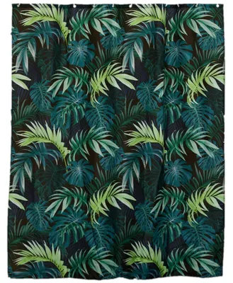 Produktbild von Tendance Duschvorhang mit Ringen - grun - 180 x 200 cm