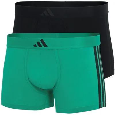 Produktbild von Adidas - "Active Flex" Retropants für Herren, Baumwolle (2er-Pack) GT37291 (S) (Schwarz/Grün)