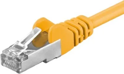 Imagen del producto de Cable de red CAT 5e, tipo F/UTP, color amarillo, 0.5 metros