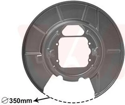 Produktbild von VAN WEZEL Spritzblech Bremsscheibe für BMW X5 (E53) Hinten Rechts 0685374 Ankerblech