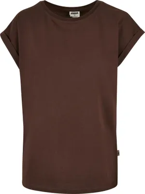 Image de Urban Classics Ladies - Organic Extended Shirt braun - S