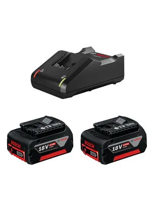 Imagen del producto de Power Set BOSCH (2 x 18V 4,0 Ah + GAL18V-40)