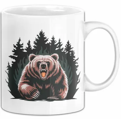 Produktbild von Bärenliebhaber Tasse Geschenkidee für Naturliebhaber (Weiß)