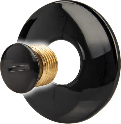 Produktbild von tecuro Verschluss - Stopfen AG G 1/2 Zoll, mit Rosette - Messing schwarz