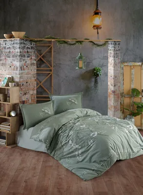 Produktbild von L'Essentiel Linge de Maison, Mohana v1, Ranforce Super King Bettbezug-Set (EU) (IT), Minze, 100 % BAUMWOLLE RANFORCE, 260 x 220 cm