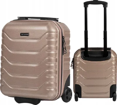 Produktbild von Príručný kufor WINGS CRK01 zlatý so 100 % polykarbonátom, príručná batožina Ryanair