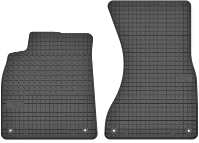 Produktbild von Gummi-Fußmatten vorne für Audi A6 C7 / A7 2011-2017 / 2011-2018 (Limousine/Kombi/Van/Coupé) – 2-tlg, Schwarz, passgenau