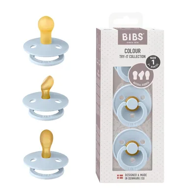 Immagine prodotto di Succhietto BiBs Try-It - 0-6 mesi - 3 pezzi - Baby Blue
