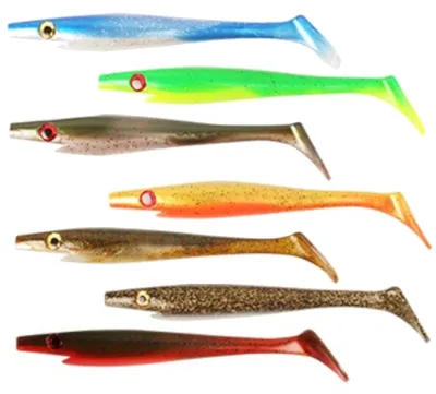 Produktbild von Strike Pro Pig Shad 15cm 21g - 4 Gummifische, Farbe:Firetiger