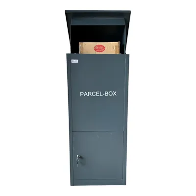Produktbild von Jet-Line® | Paketbox |Paketablage Briefbox mit Paketfach Gr. XXL | Metall anthrazit 99,5x35x45,5cm | abschließbar, inkl. 2 Schlüssel