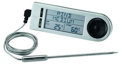 Grillthermometer mit Magnet, Kerntemperatur, -20 bis +250 °C, 18 cm