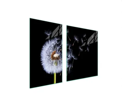 Produktbild von Glasplatte und Schneidebrett 100x52 Blume