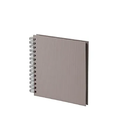 Produktbild von Rössler 1329452495 - S.O.H.O. Wire-O-Fotoalbum 180 x 180 mm, 60 schwarze Seiten, Taupe, 1 Stück