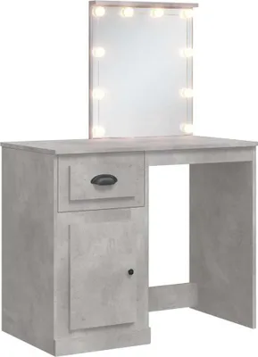 Obrázok produktu pre vidaXL Toaletný stolík s LED svetlami Betónová sivá 90x42x132,5 cm