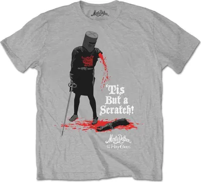 Produktbild von Monty Python - "Tis But A Scratch" T-Shirt für Herren/Damen Uni RO2384 (M) (Grau)