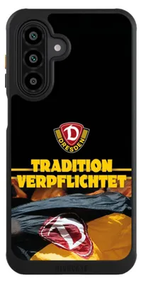 Produktbild von NIVOCASE Hülle für Samsung Galaxy A17 5G Handyhülle NIVOcore Case Schwarz Fanartikel SG Dynamo Dresden SGD