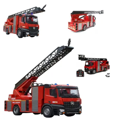 Immagine prodotto di Lebula: camion dei pompieri telecomandato con batteria ricaricabile e luci LED