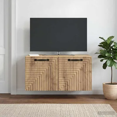 Immagine prodotto di Maison Exclusive - Mobile TV da parete 59,5 x 31 x 30 cm in rovere Artisan