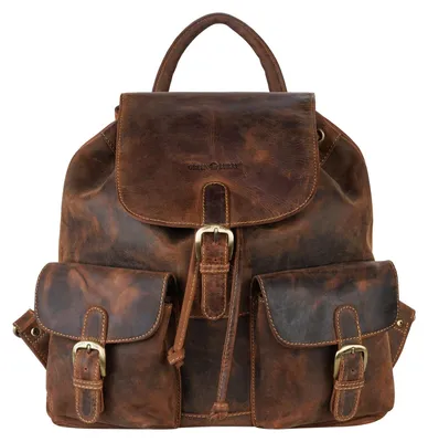 Produktbild von GREENBURRY Freizeitrucksack Rucksack Vintage Backpack Brown braun