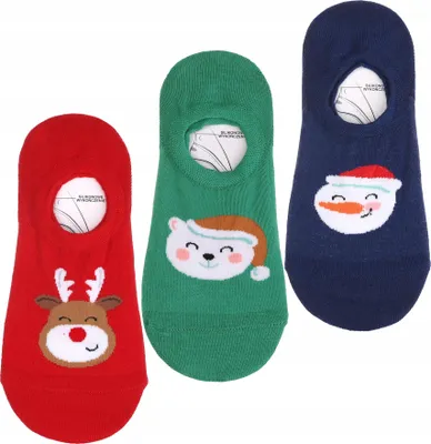 Produktbild von Weihnachtssocken Low Foot Ballerinas für Weihnachten MORAJ 3 Paar 35-38