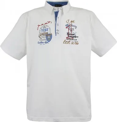 Produktbild von Übergrössen Hippes Polo-Shirt Kurzarm LAVECCHIA Ecru 8XL