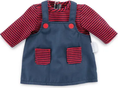 Produktbild von Corolle Puppenkleid gestreift - Puppenkleidung 36cm rot/blau