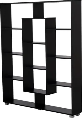 Image de Bibliothèque 11 étagères multiformes noire EMILY