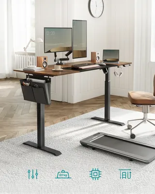 Produktbild von SONGMICS Výškově nastavitelný elektrický stůl 160 cm se 4 výškami