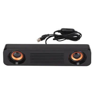 Produktbild von Drátový reproduktor, hi-fi stereo subwoofer, napájení přes USB, 3,5mm zástrčka, přenosný dlouhý stolní reproduktor pro televizory a počítače
