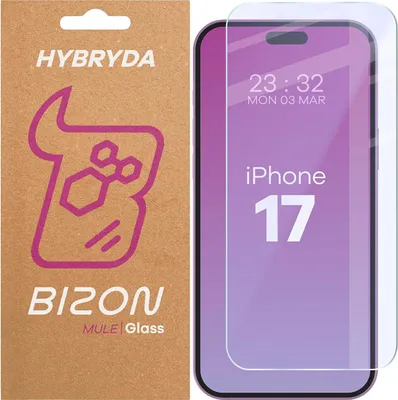 Produktbild von Flexibles Hybridglas für iPhone 17, Bizon Glass Mule