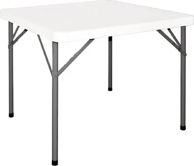 Produktbild von Bolero quadratischer Klapptisch weiß 86 x 86cn