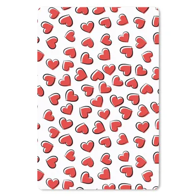 Produktbild von MuchoWow® Mauspad Mousepad Valentinstag - Herz - Muster 18x27 cm - Mousepads - Maus Mat - Pad - Mausunterlage