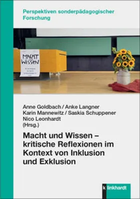 Obrázek produktu pro Macht und Wissen - kritische Reflexionen im Kontext von Inklusion und Exklusion